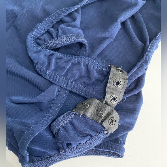 Missguided V-Neck Halter Strap Navy Blue Bodysuit Size 0 - Picture 5 of 7